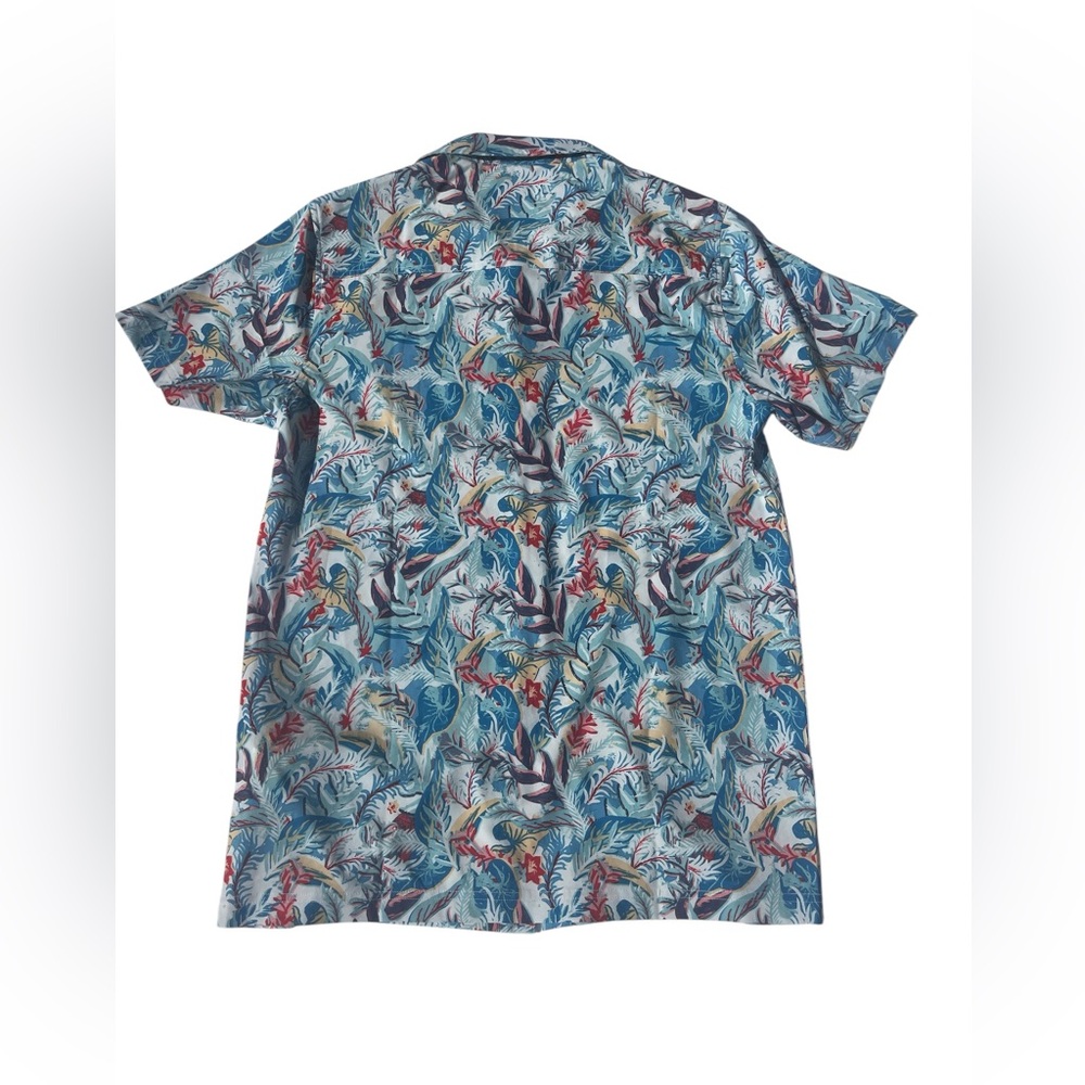 Costa Del Mar men’s tropical print short sleeve button up hybrid shirt size S - Picture 6 of 7